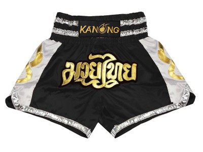 Kanong Muay Thai broekjes : KNS-141-Zwart